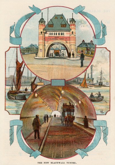 Blackwall Tunnel, London, 1900 alkotó: Unbekannt