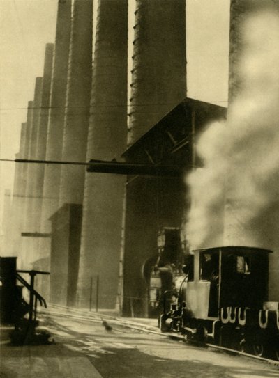 Nagyolvasztók, Donawitz, Ausztria, 1935. alkotó: Unbekannt