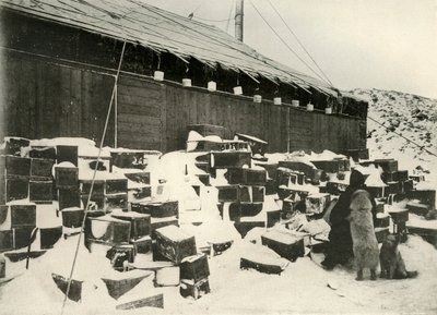 Jégtömbök...a párolgási sebesség megállapításához, 1908, 1909 alkotó: Unbekannt