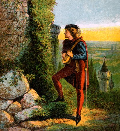 Szőke Richards börtönben, 12. század, 1850 alkotó: Unbekannt