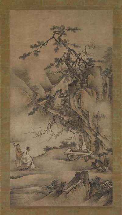 Bo Ya Plays the Qin as Zhong Ziqi Listens, 1530s.  alkotó: Unbekannt