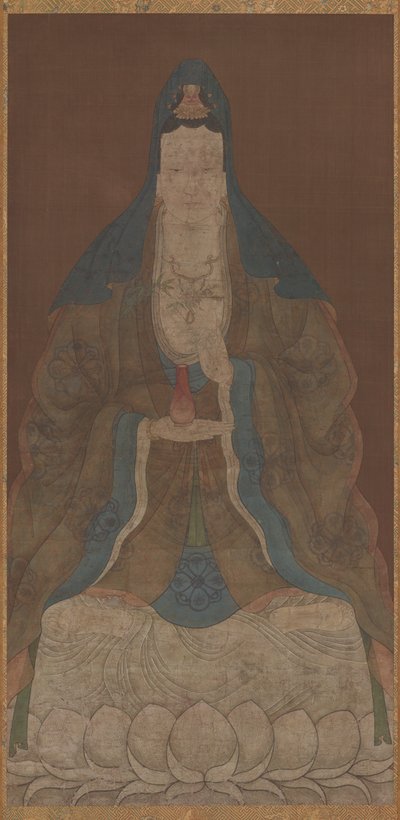Bodhiszattva Avalokiteshvara Guanyin vázával és fűzfagallyal, Ming-dinasztia, 1368-1644. alkotó: Unbekannt