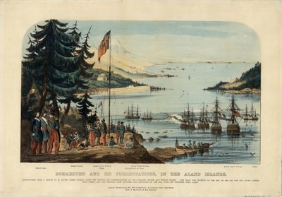 Bomarsund és erődítményei, az Aland-szigeteken 1854, 1854 alkotó: Unbekannt