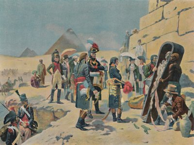 Bonaparte a lovagokkal Egyiptomban, 1801, 1896. alkotó: Unbekannt