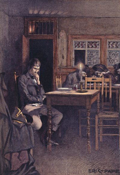 Bonaparte 1792-ben, mint egy párizsi Six-Sous étterem vendége, 1896 alkotó: Unbekannt
