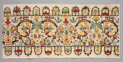 Szoknyaszegélycsíkok, 1600-1700-as évek. alkotó: Unbekannt