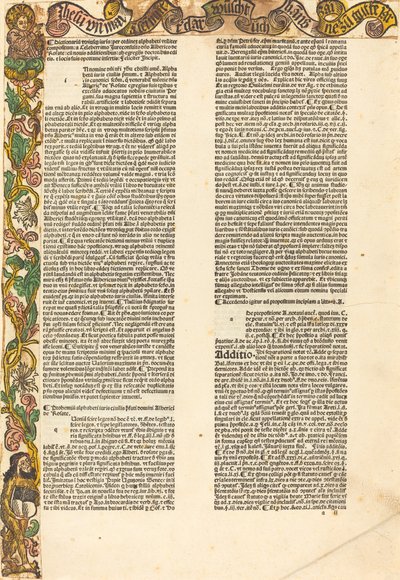 Határ egy almanachból, c. 1489. alkotó: Unbekannt