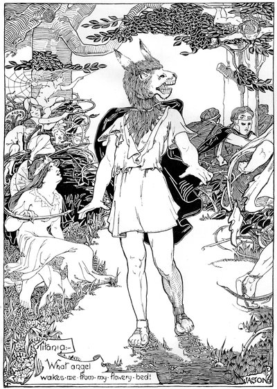Alsó jelenet William Shakespeare Szentivánéji álom című művéből, 1898 alkotó: Unbekannt