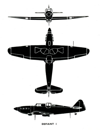 Boulton Paul Defiant I, 1941. alkotó: Unbekannt
