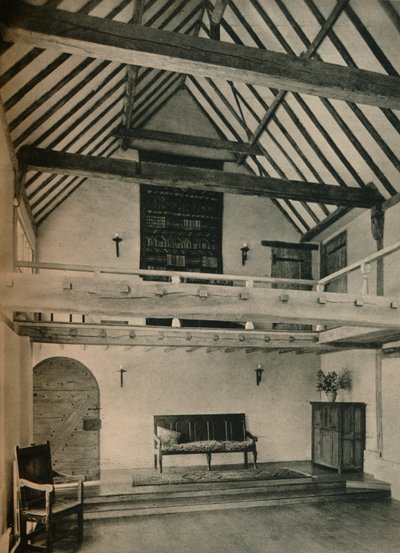 Boxhurst Farm, Kent: A táncterem vége. Oliver Hill restaurálta és átalakította, c1928 alkotó: Unbekannt