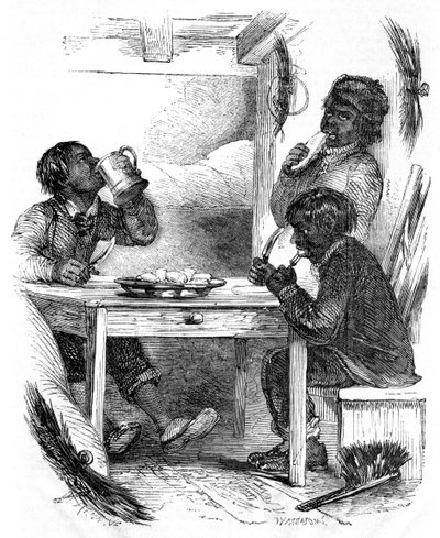 Kéményseprőfiúk vacsoráznak, 1861 alkotó: Unbekannt