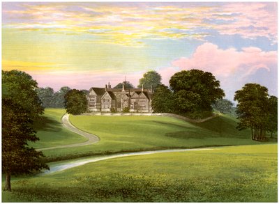 Bramall Hall, Cheshire, a Davenport család otthona, 1880 alkotó: Unbekannt