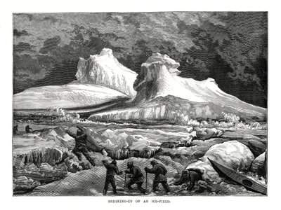 Egy jégmező felbomlása, 1877 alkotó: Unbekannt