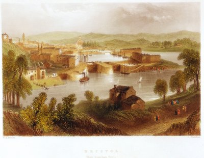 Bristol a Rownham Ferryről, 1841 alkotó: Unbekannt