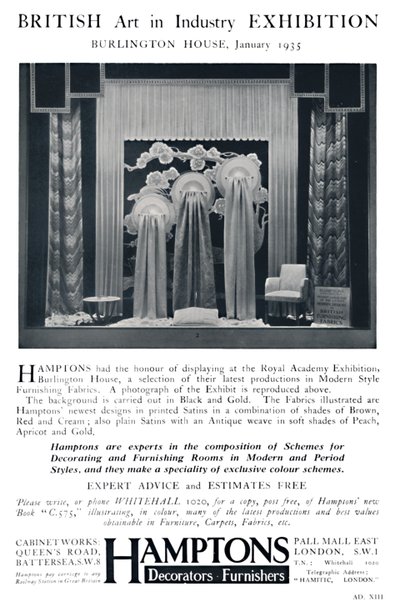 Brit művészet az iparban kiállítás – Burlington House, 1935. január alkotó: Unbekannt