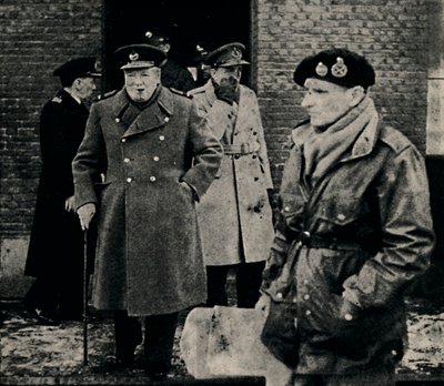 A brit miniszterelnök látogatása a nyugati fronton, 1944, 1945. alkotó: Unbekannt