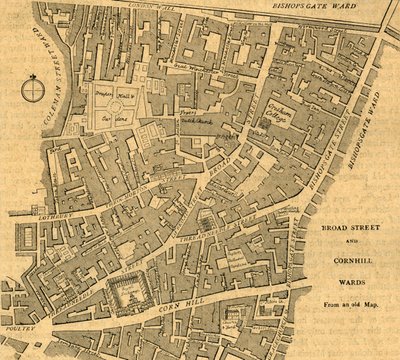 Broad Street és Cornhill Wards, 1897. alkotó: Unbekannt