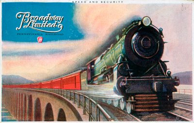 Broadway Limited, Pennsylvania Railroad, 1927 alkotó: Unbekannt