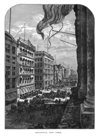Broadway, New York, 19. század alkotó: Unbekannt