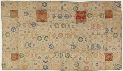 Brokát, selyem. Buddhista szerzetesi köntös, foltozott, kesa, Edo-korszak, 1615-1868. alkotó: Unbekannt