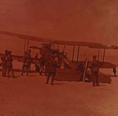 Leromlott brit repülőgép, c1914-c1918. alkotó: Unbekannt