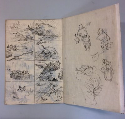 Ecset- és tusrajzok az élet és festmények után, 1895. alkotó: Unbekannt