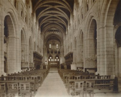 Buckfast Abbey Church, belső, 19. század vége – 20. század eleje alkotó: Unbekannt