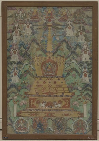 Buddha egy sztúpában, 16-17. század. alkotó: Unbekannt