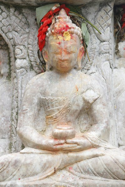 A meditáció Buddha, Kirtipur, Nepál alkotó: Unbekannt