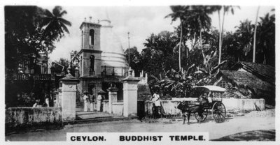 Buddhista templom, Ceylon, 1925 alkotó: Unbekannt