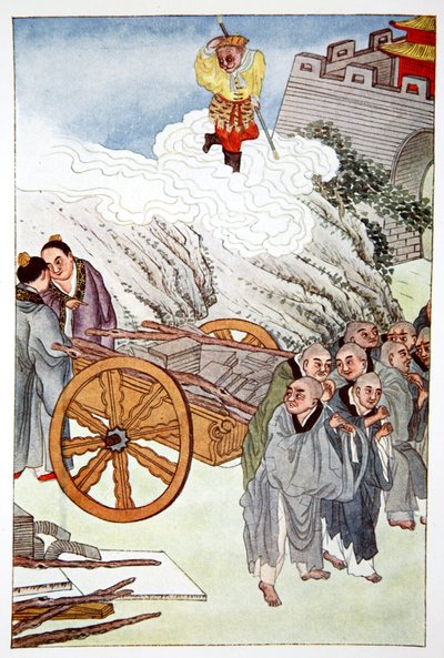 "Buddhisták mint rabszolgák a lassú kocsik országában", 1922 alkotó: Unbekannt