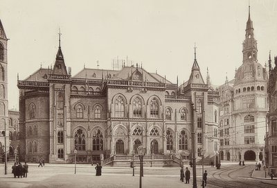 Tőzsdeépület Brémában. 1900 körül alkotó: Unbekannt