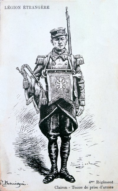 Bugler, a Francia Idegenlégió 4. ezrede, XX. század alkotó: Unbekannt