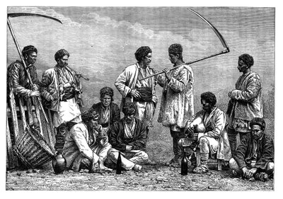 Bolgár parasztok, 1890 alkotó: Unbekannt
