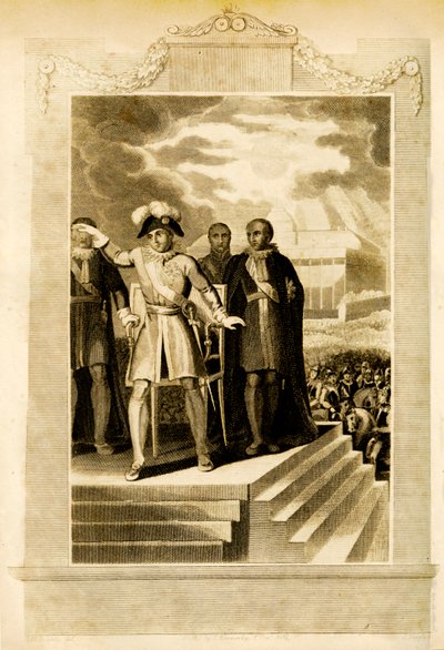 Buonaparte a májusi mezőn, 1816. alkotó: Unbekannt