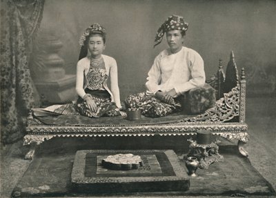Burmai herceg és hercegnő, 1900. alkotó: Unbekannt