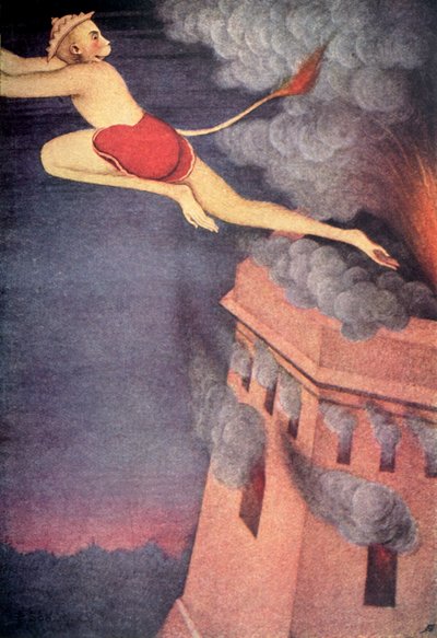 „Lanka égése”, 1920. alkotó: Unbekannt