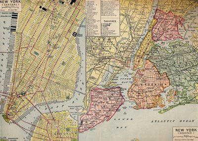 New York-i üzleti központ Manhattan Seaward végén és környéke, 1930-as évek alkotó: Unbekannt