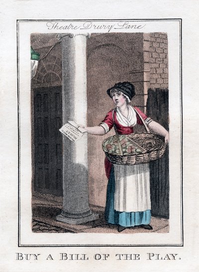 Vásároljon Bill of the Playt, Drury Lane Theatre, London, 1805 alkotó: Unbekannt