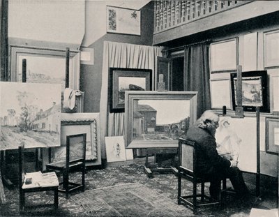 C. Cazin műtermében, 1897 alkotó: Unbekannt
