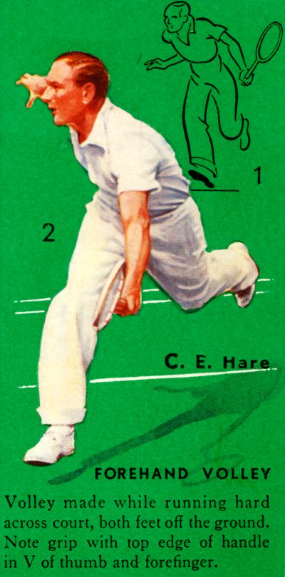 C. E. Hare – Forehand Volley, 1935. alkotó: Unbekannt