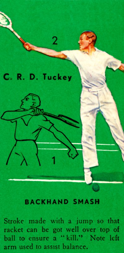 C. R. D. Tuckey – Backhand Smash, 1935. alkotó: Unbekannt