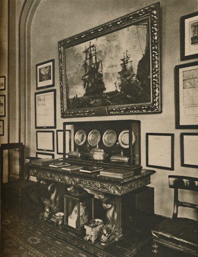 Nelson-ereklyék kabinetje a Lloyds bizottsági helyiségben, 1935. alkotó: Unbekannt