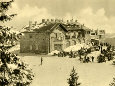 Siklóállomás, Rax-hegység, Alsó-Ausztria, 1935. Az alkotó: Unbekannt