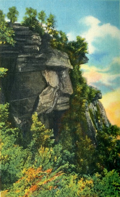 Caesars Head, 3227 láb tengerszint feletti magasság, Dél-Karolina legmagasabb pontja, 1942. alkotó: Unbekannt