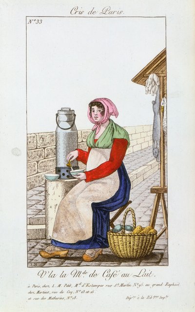 Cafe-au-lait eladó, 1826 alkotó: Unbekannt