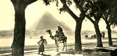 Kairó – A piramisok, c1918-c1939. alkotó: Unbekannt