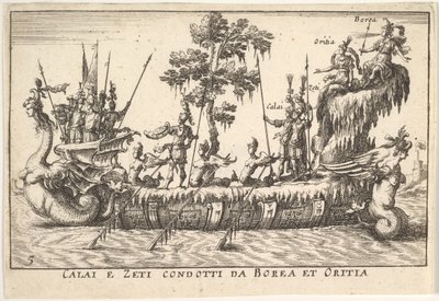 Calais és Zetes Boreas és Oreithyia Calais e Zeti condotti da Borea et Oritia vezetésével, w..., 1664. alkotó: Unbekannt
