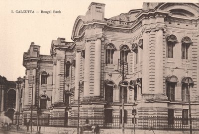 Kalkutta - Bengal Bank, c1900 alkotó: Unbekannt