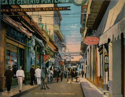 OReilly Street, Havanna, Kuba, 1920. alkotó: Unbekannt